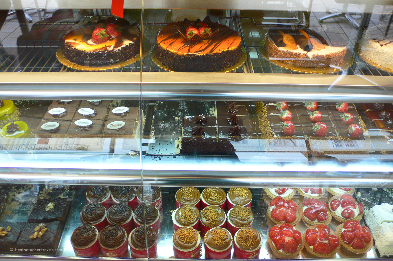 Creamy cakes in Zante town