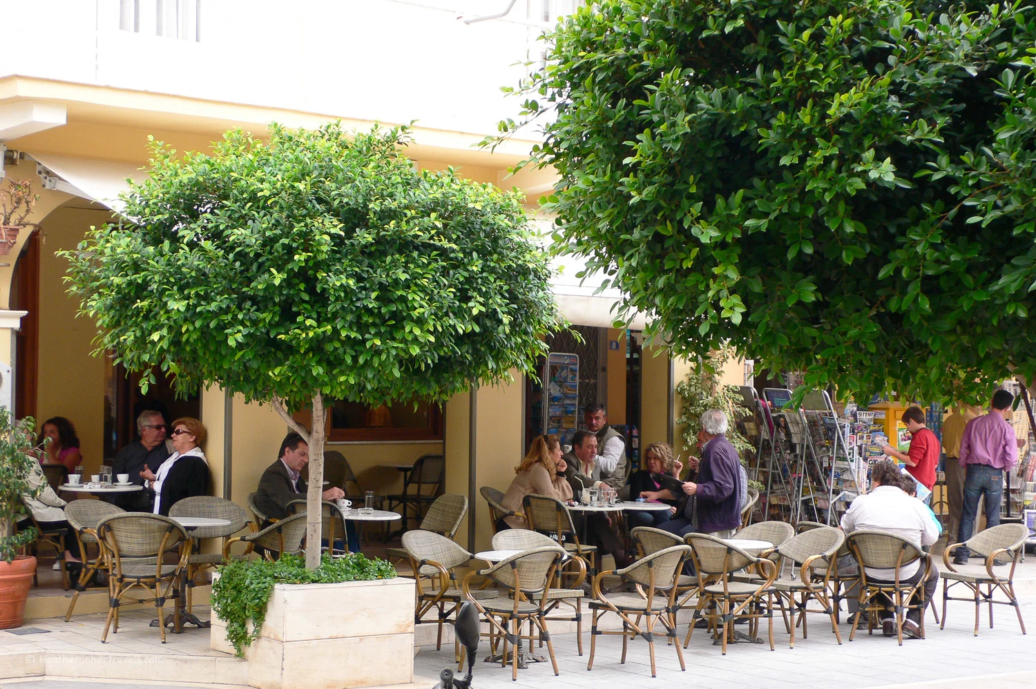 Street cafe in Zante town