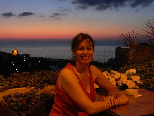 Enjoying the Corniche in Beirut at Sunset