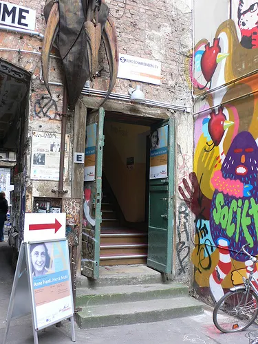 Entrance to the Anne Frank Museum in Berlin