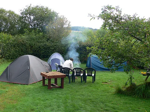 Camping at Trericket Mill