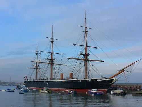 HMS Warrior at the Historic Dockyards at Portsmouth