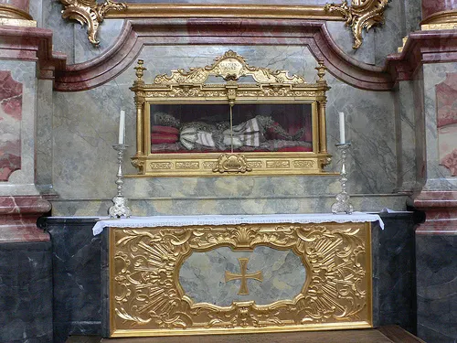 Body of Archbishop Clemens, founder of Michaelkirche at Berg am Laim