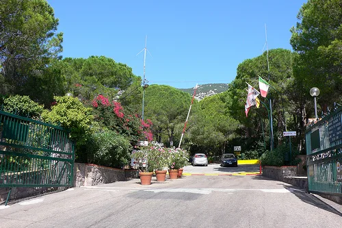 Entrance to Camping Cala Genone, Sardinia