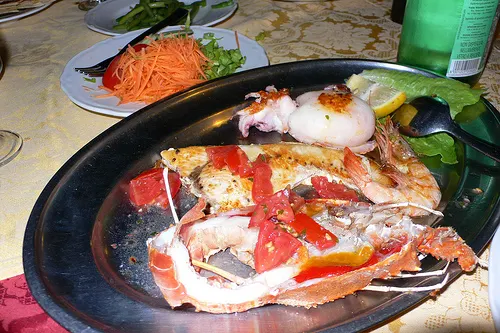 Fish platter in Sardinia