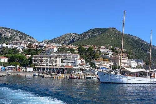 Harbour at camping Cala Gonone, Sardinia