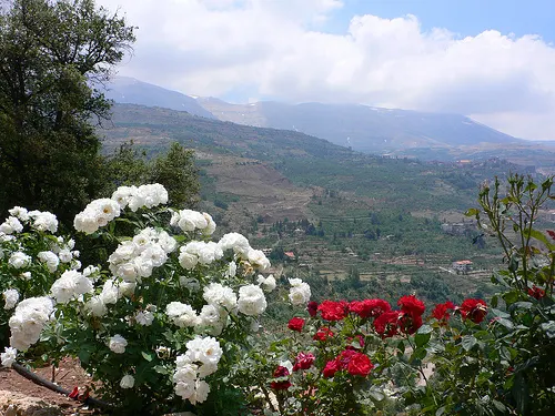 View from the Khalil Gibran museum at Bchare in Lebanon