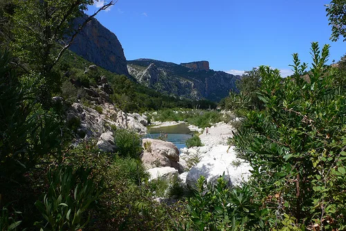 River near Gola di Gorroppu in Sardinia