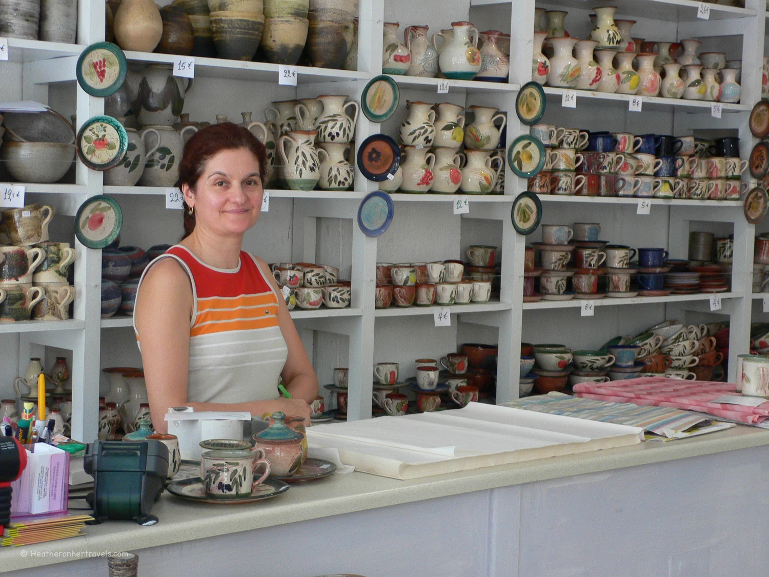 Sigouros Pottery shop in Zante Town, Zakynthos