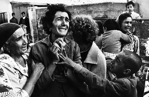 Grieving woman Cyprus 1964, copyright Don McCullin