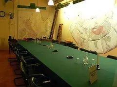 Atlantic map room at Chrurchill war rooms in London