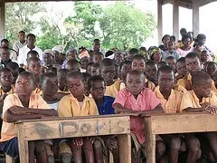 Schoolchildren in Wiaga, Ghana