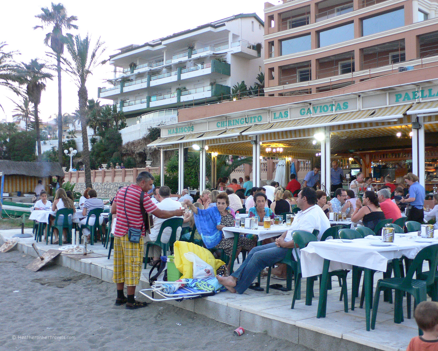 Chiringuito on Fuengirola beach Costa del Sol Spain © Heatheronhertravels.com-