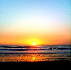 Beach sunset in Costa Rica