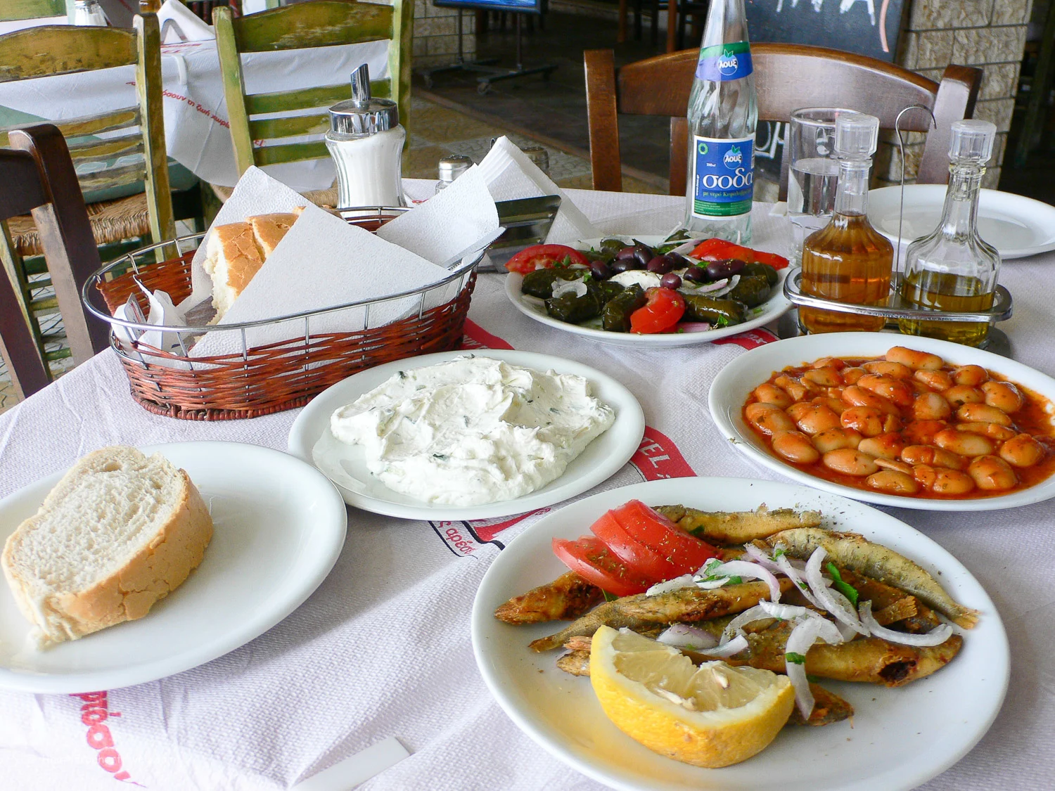 Mezze lunch in Zante town