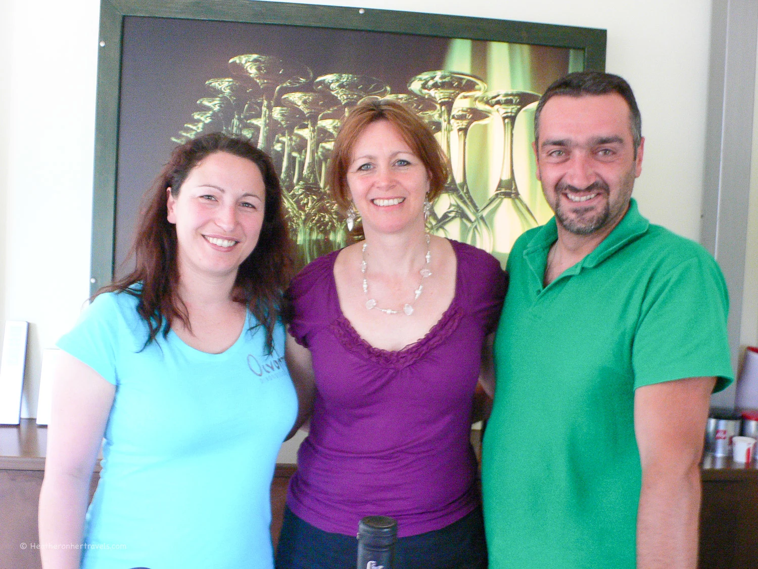 With Christina-Maria and Timothy at Oenolpi winery, Zante