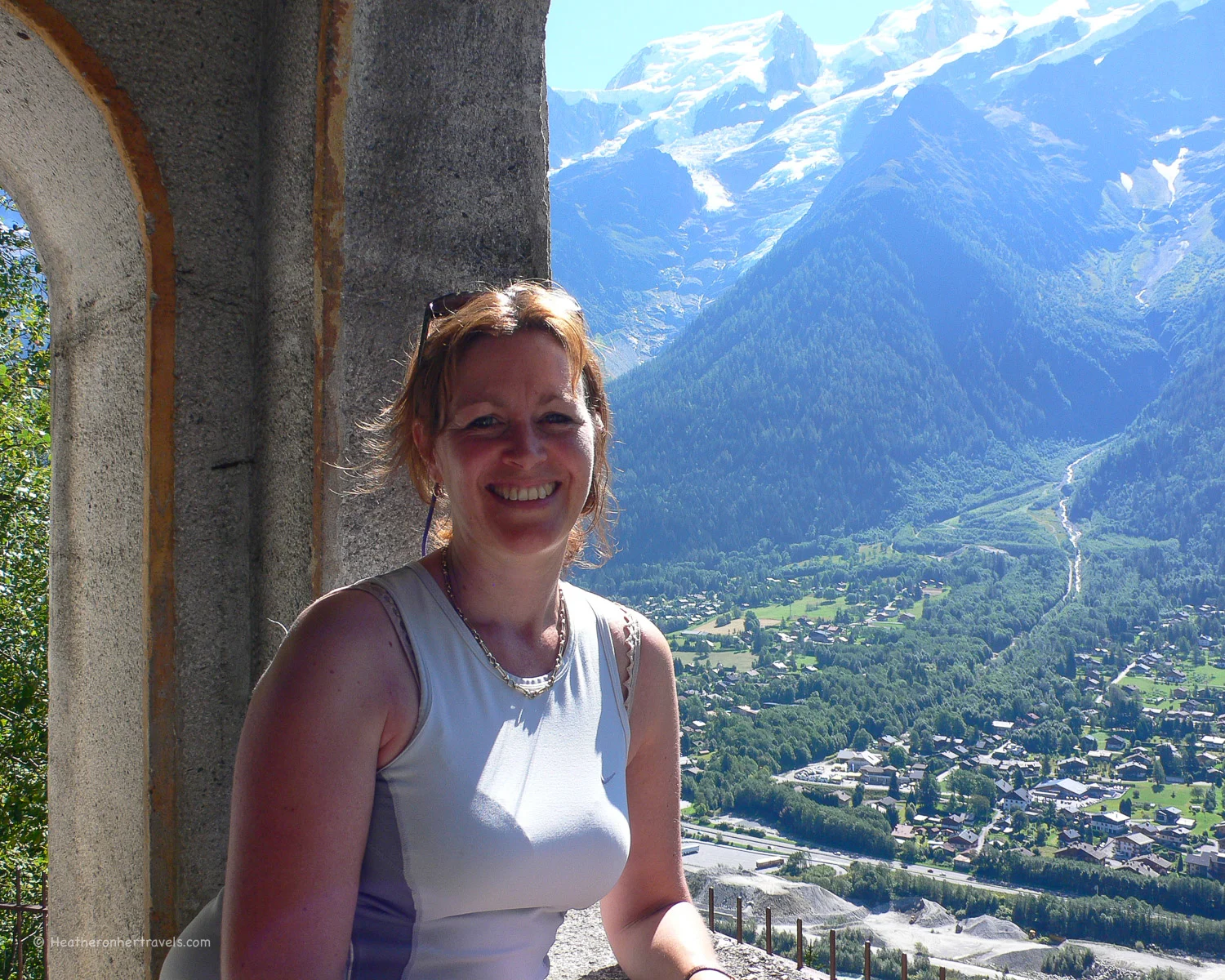 At the Statue of Christ the King above Les Houches