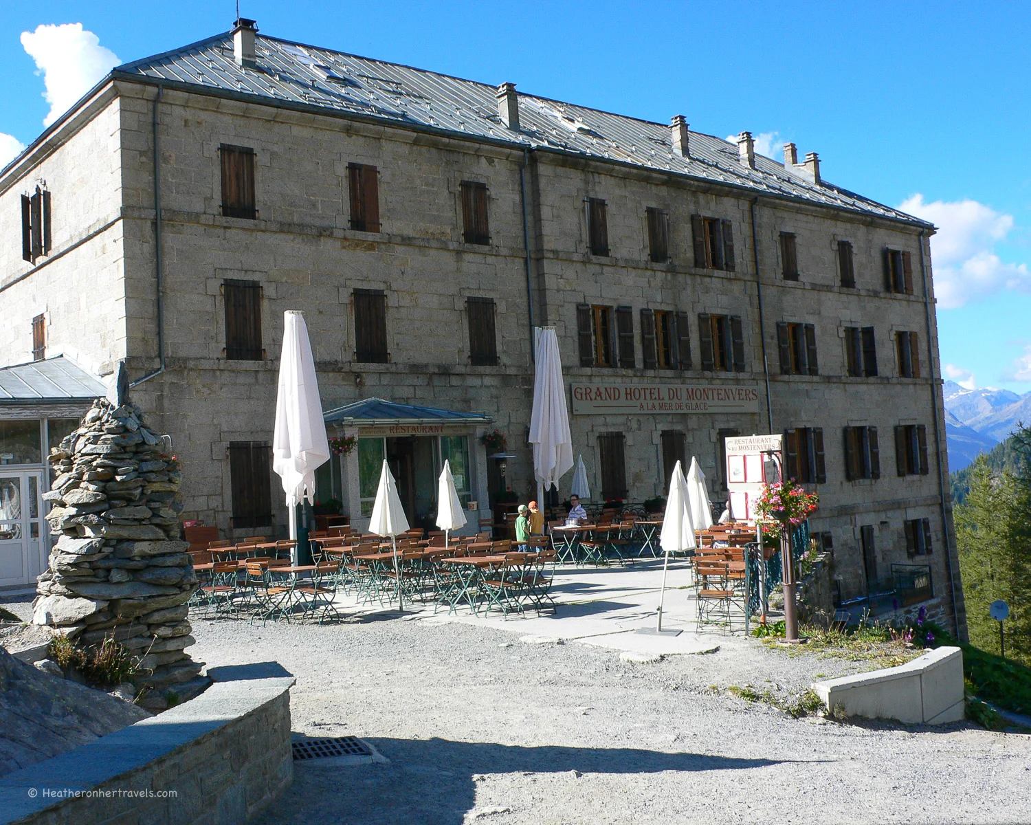 Grande Hotel Montenvers above Chamonix