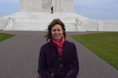 At Vimy Ridge memorial, near Arras, France