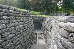 Trenches at Vimy Ridge, near Arras,