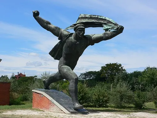 At Memento Park near Budapest