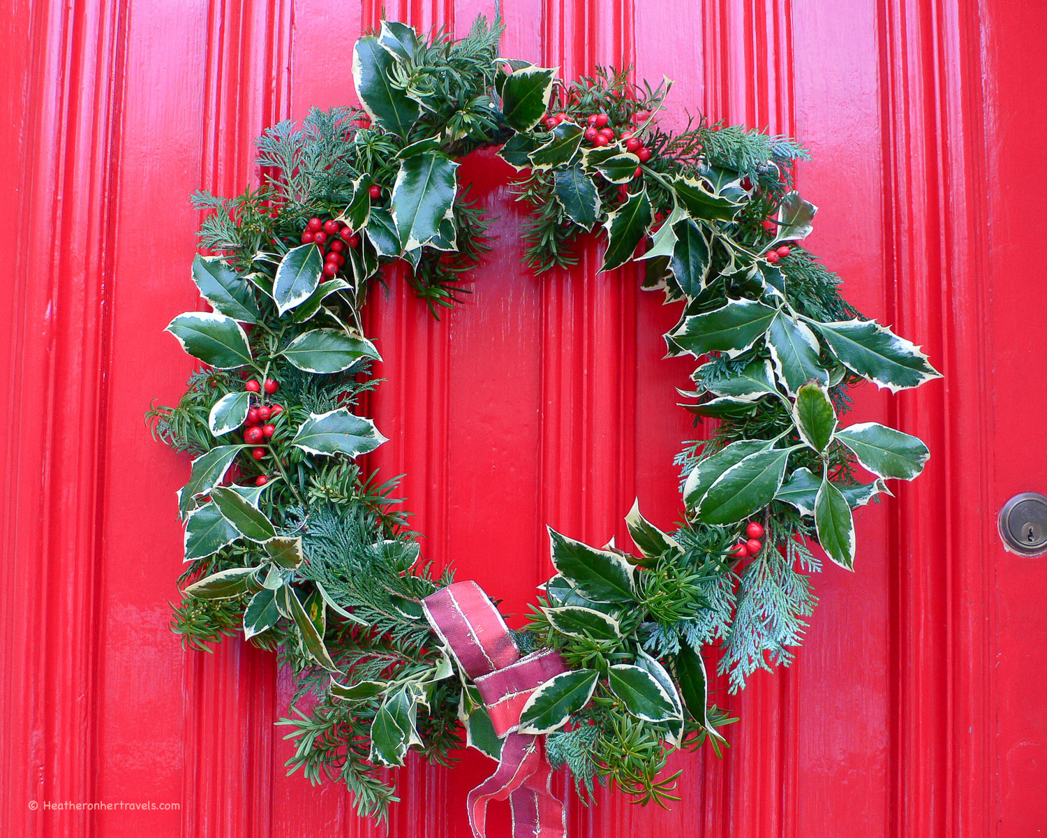 Christmas wreath in Bristol