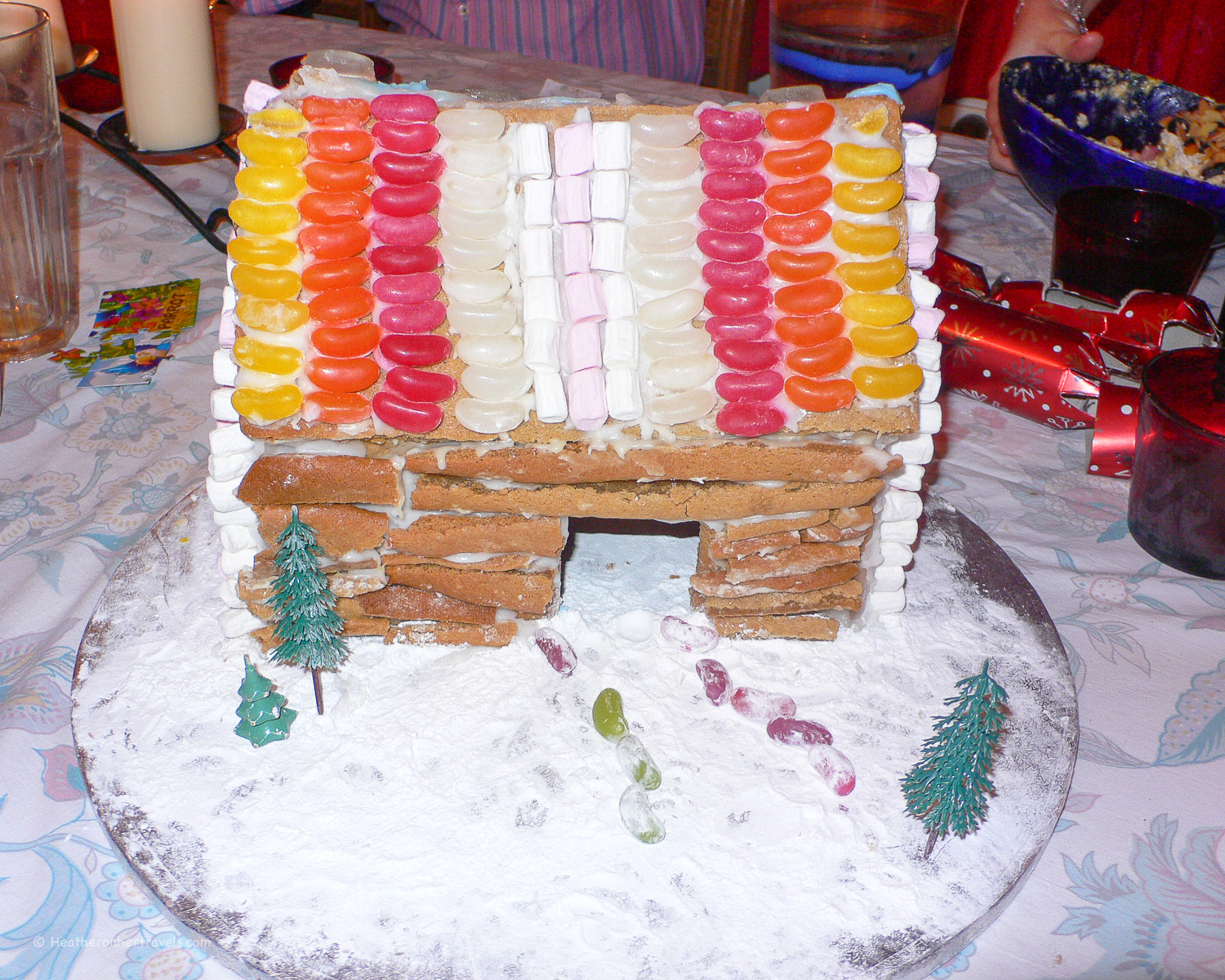 Gingerbread house at Christmas