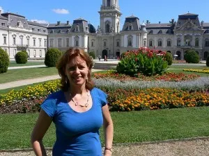 Heather at Festetics palace at Keszthely, Hungary