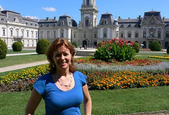 Heather at Festetics palace at Keszthely