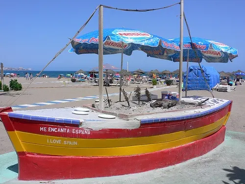 Sardine barbeque on the beach at Fuengirola