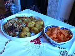 Vegetables for Christmas dinner