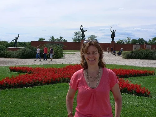 At Memento Park near Budapest