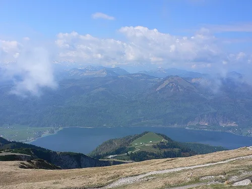 Views from the Schafbergbahn steam train above Wolfgangsee - photo by Heatheronhertravels.com