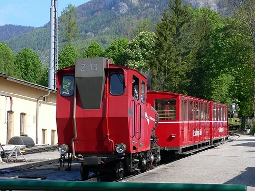 Schafbergbahn steam train at St Wolfgang in Austria - photo by Heatheronhertravels.com