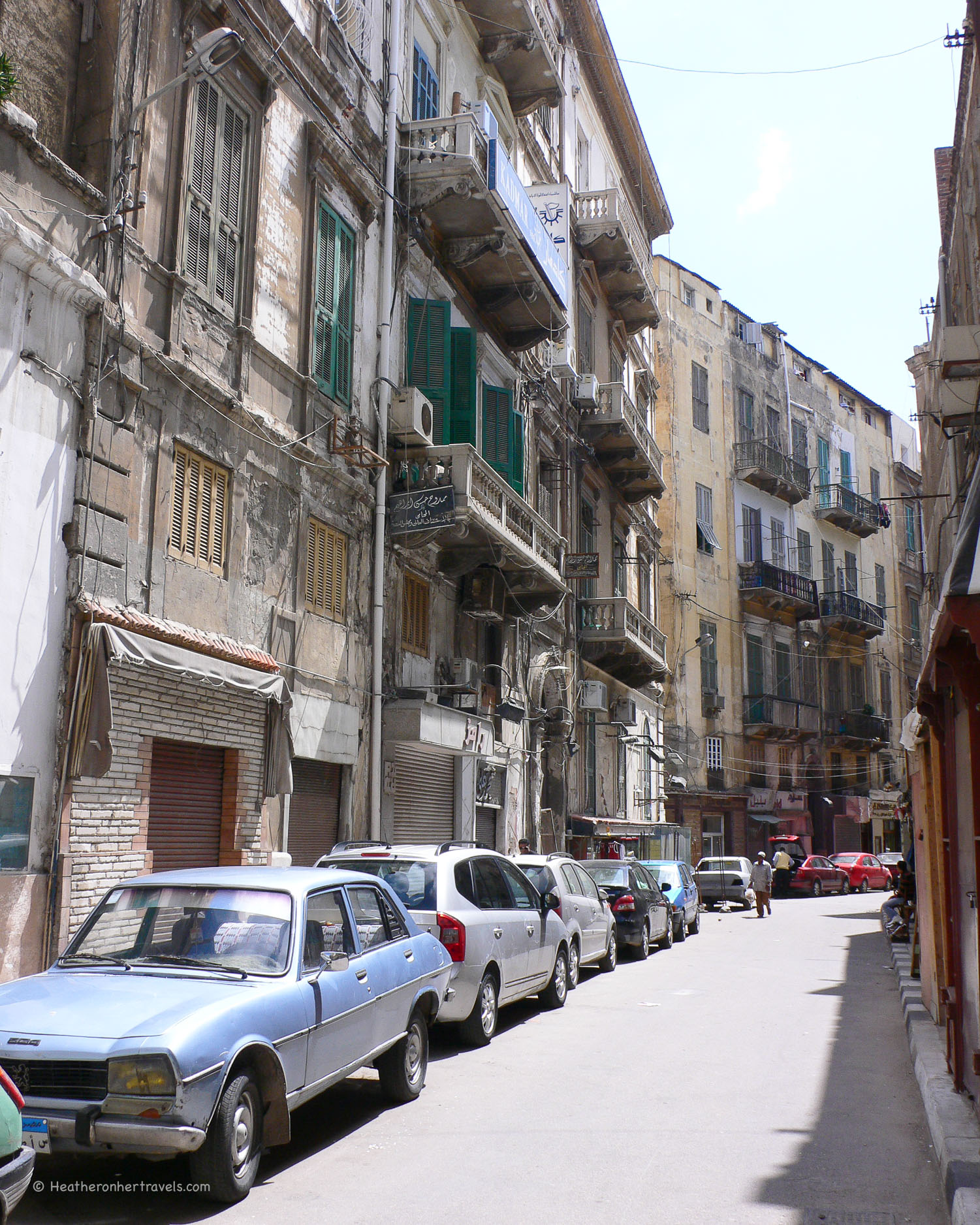 Crumbling houses in Alexandria