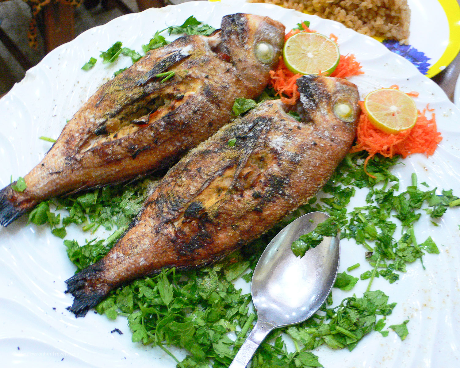 Fish in a restaurant in Egypt