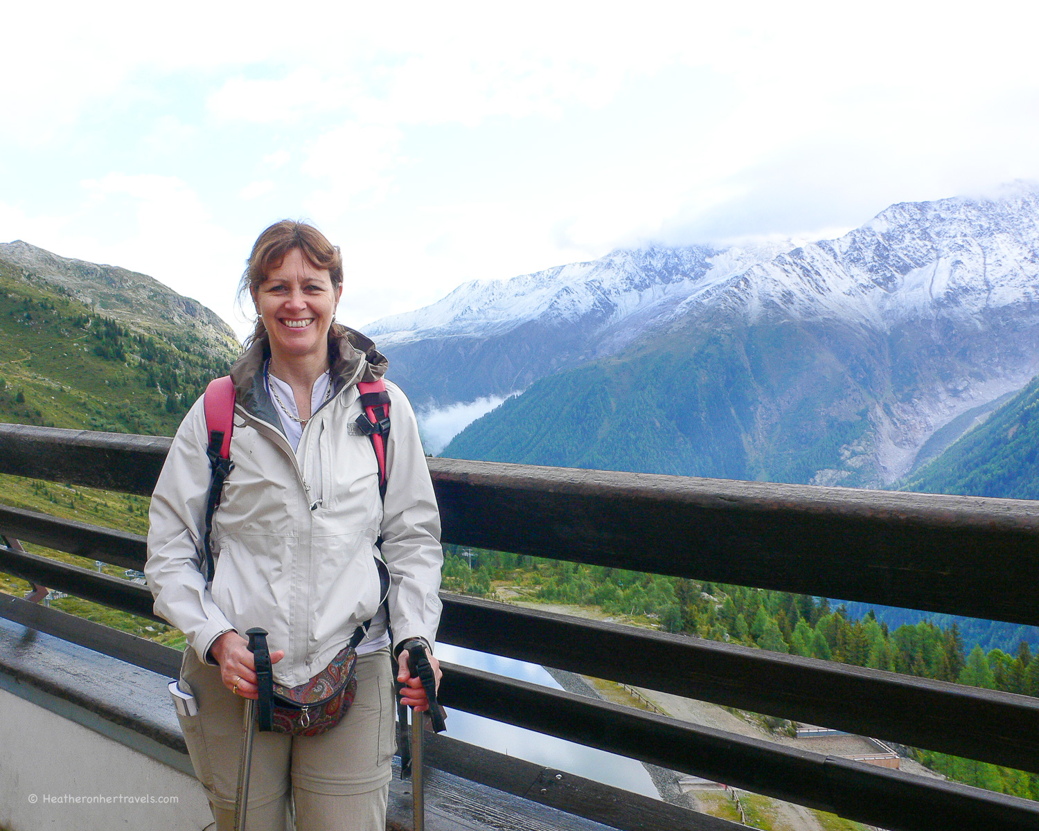 At the top of the Flegere Lift above Chamonix