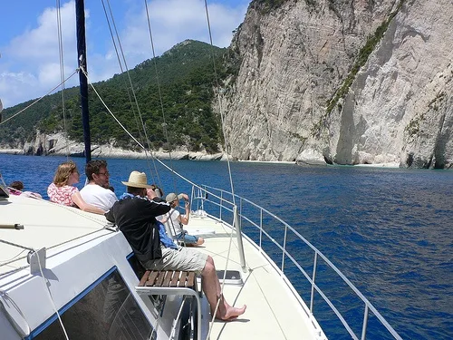 Catamaran trip on Zakynthos