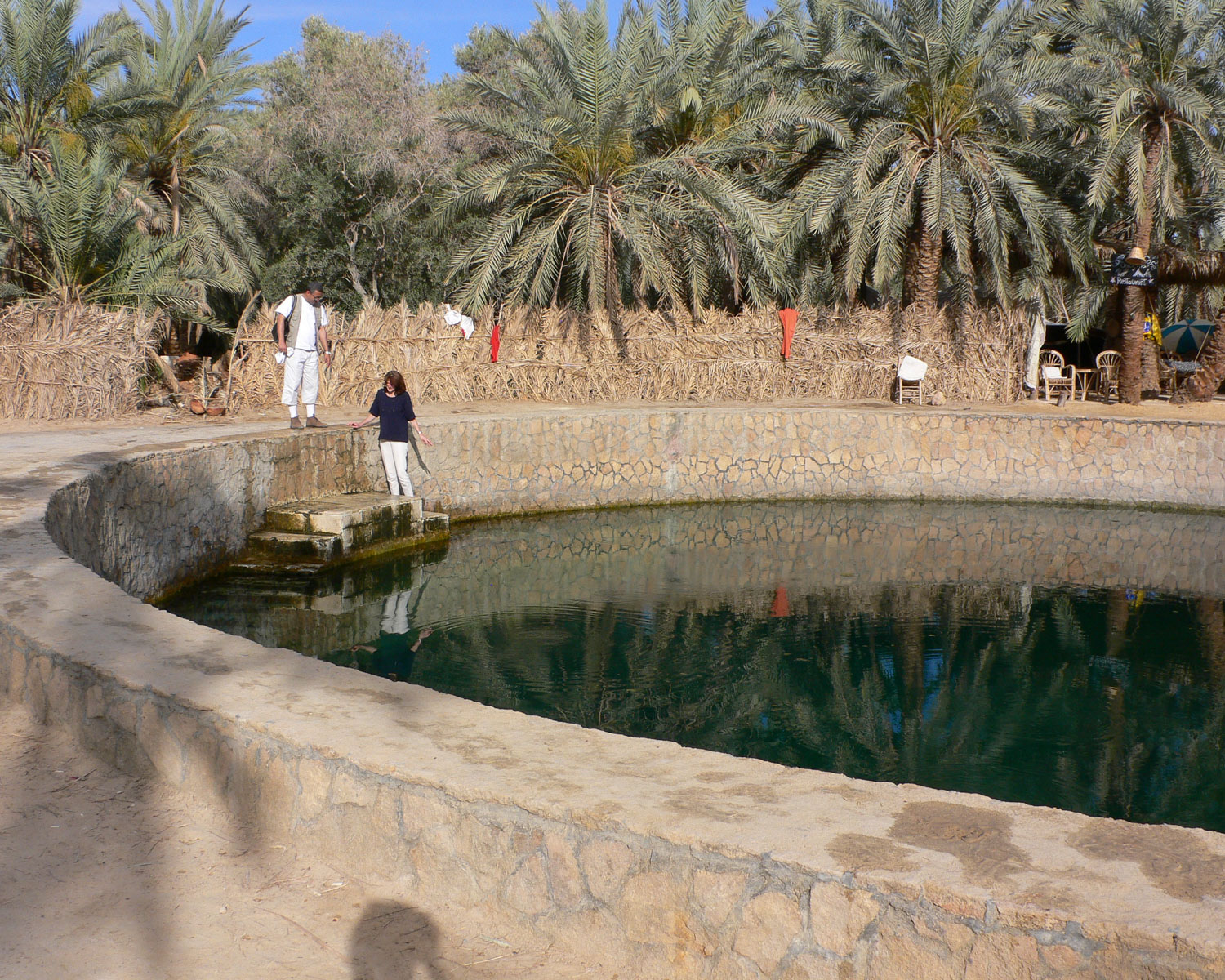 Cleopatra's spring in Siwa, Egypt