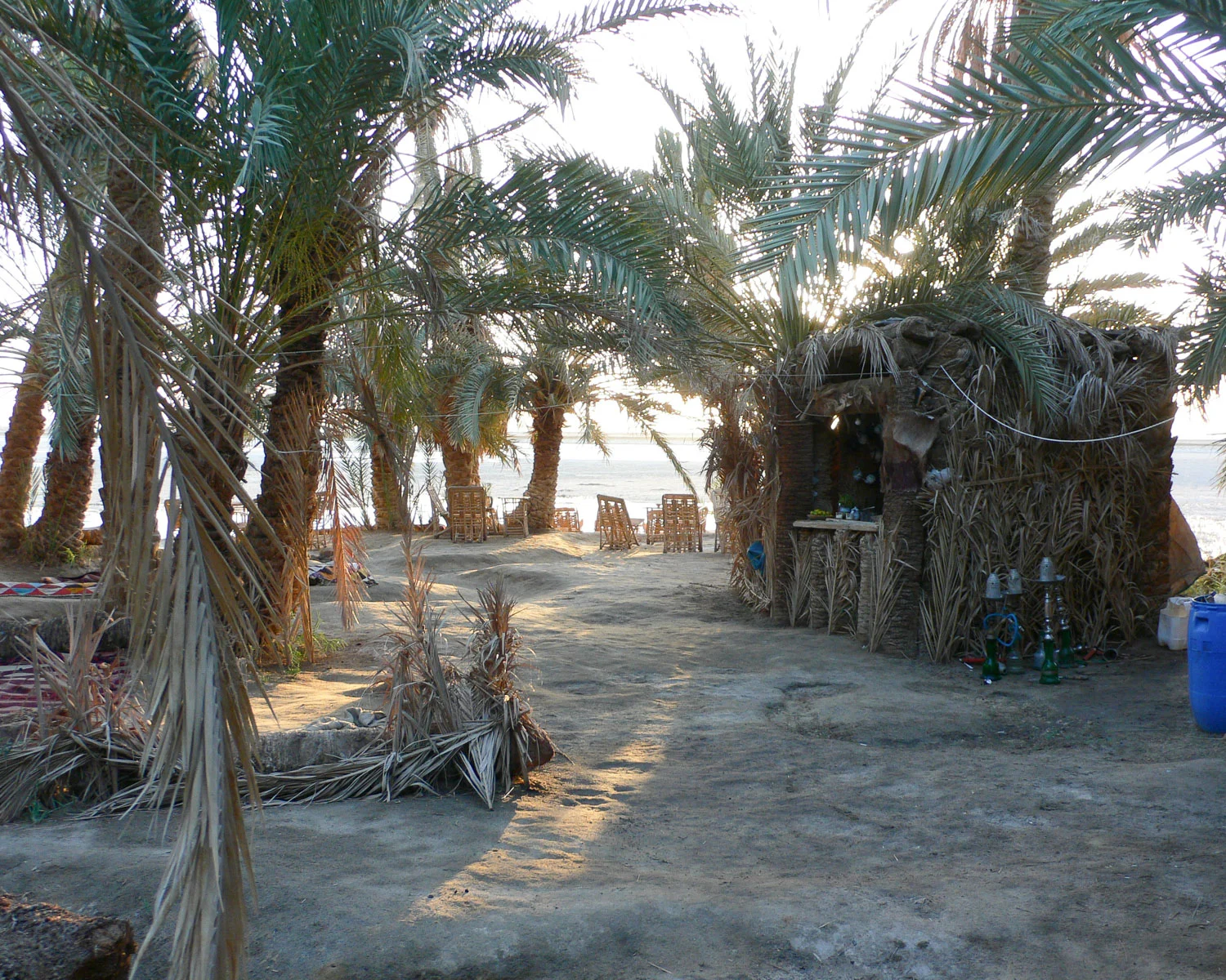 Fatnas Island at Siwa in Egypt