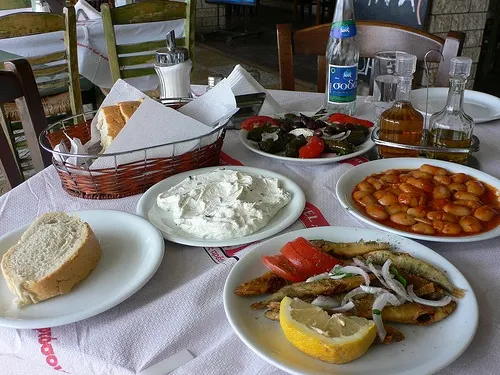 Mezze lunch in Zante town