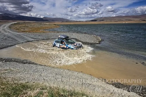 River crossing in Mongolia on the Mongol Rally Photo: Sherry Ott