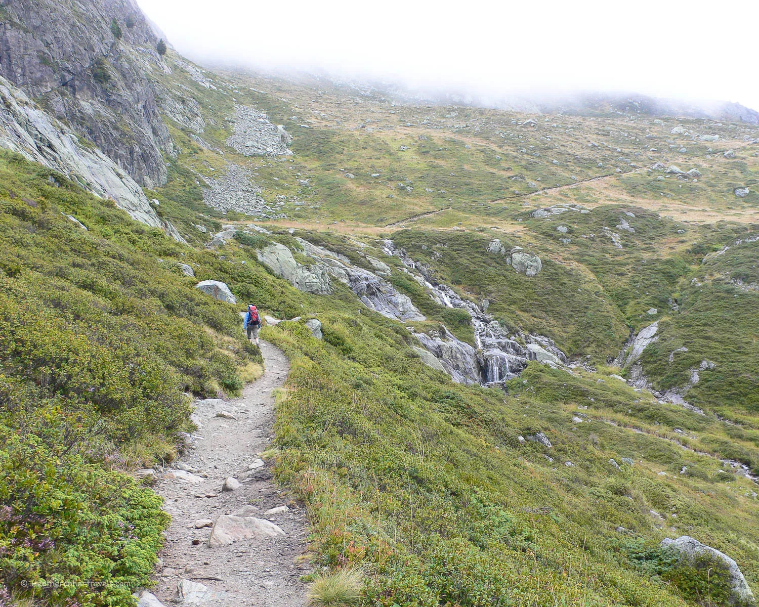 The trail from La Flegere