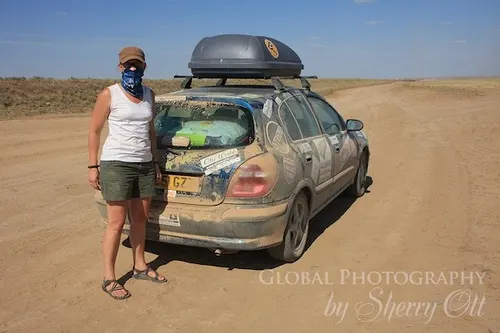 Kazakhstan dirt roads on the Mongol Rally Photo: Sherry Ott