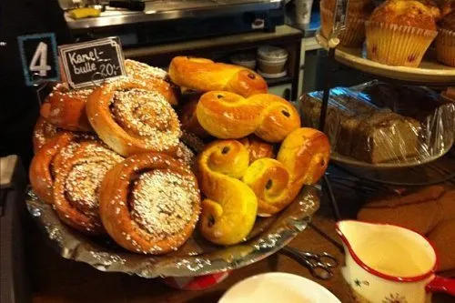 Fika time - Saffron Christmas buns at Cafe Kronhuset in Gothenburg Photo: Heatheronhertravels.com