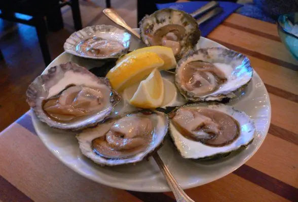 Oysters at restaurant Gabriel in Feskekorka Fish Market