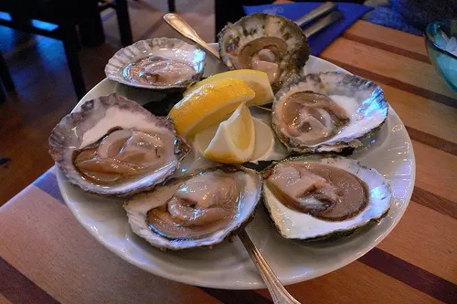 Swedish Food Gothenburg - Oysters at Restaurant Gabriel in Feskekorka Fish Market Photo: Heatheronhertravels.com