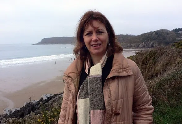 Heather at Caswell Bay, Gower, Wales