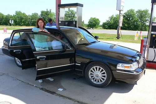 Filling up near Floresville, Texas Photo: Heatheronhertravels.com