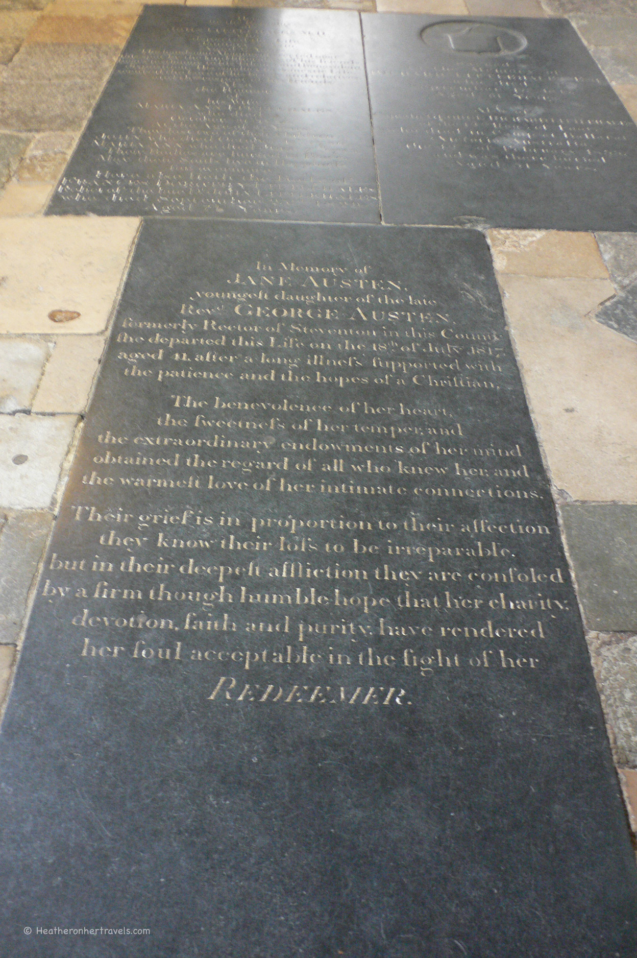 Jane Austen Winchester cathedral